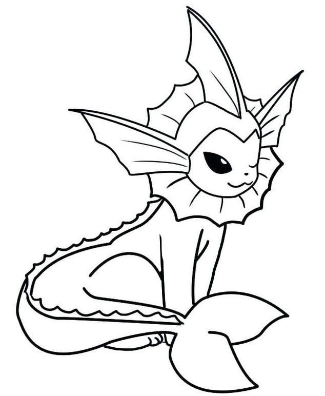 Discover vaporeon coloring pages for kids