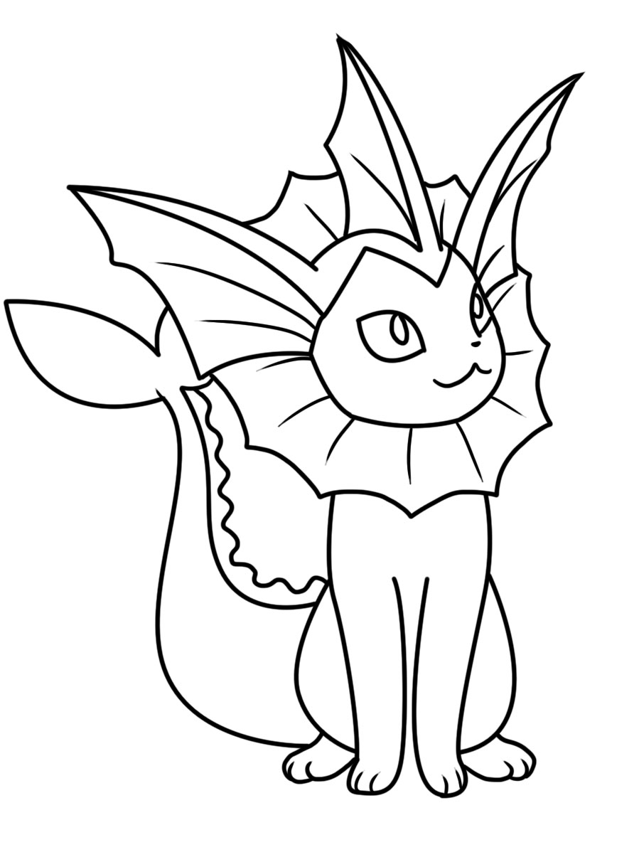 Vaporeon dream world coloring page by bellatrixie