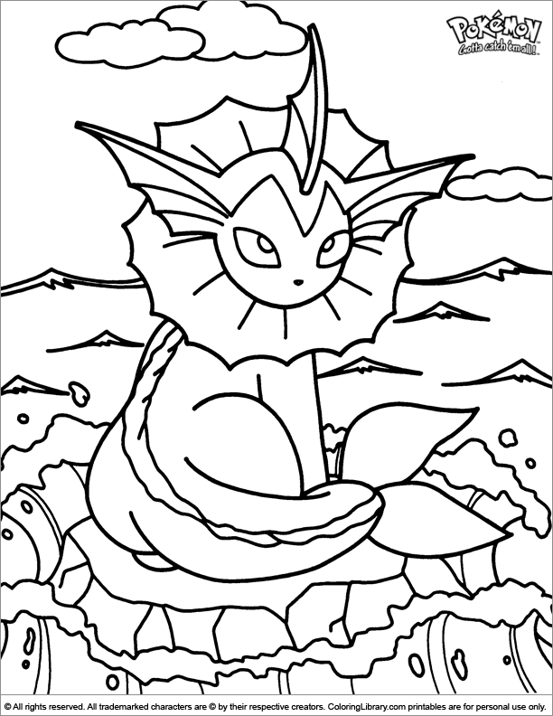 Fun coloring page