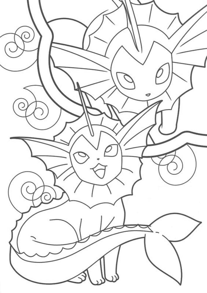 Free easy to print eevee coloring pages