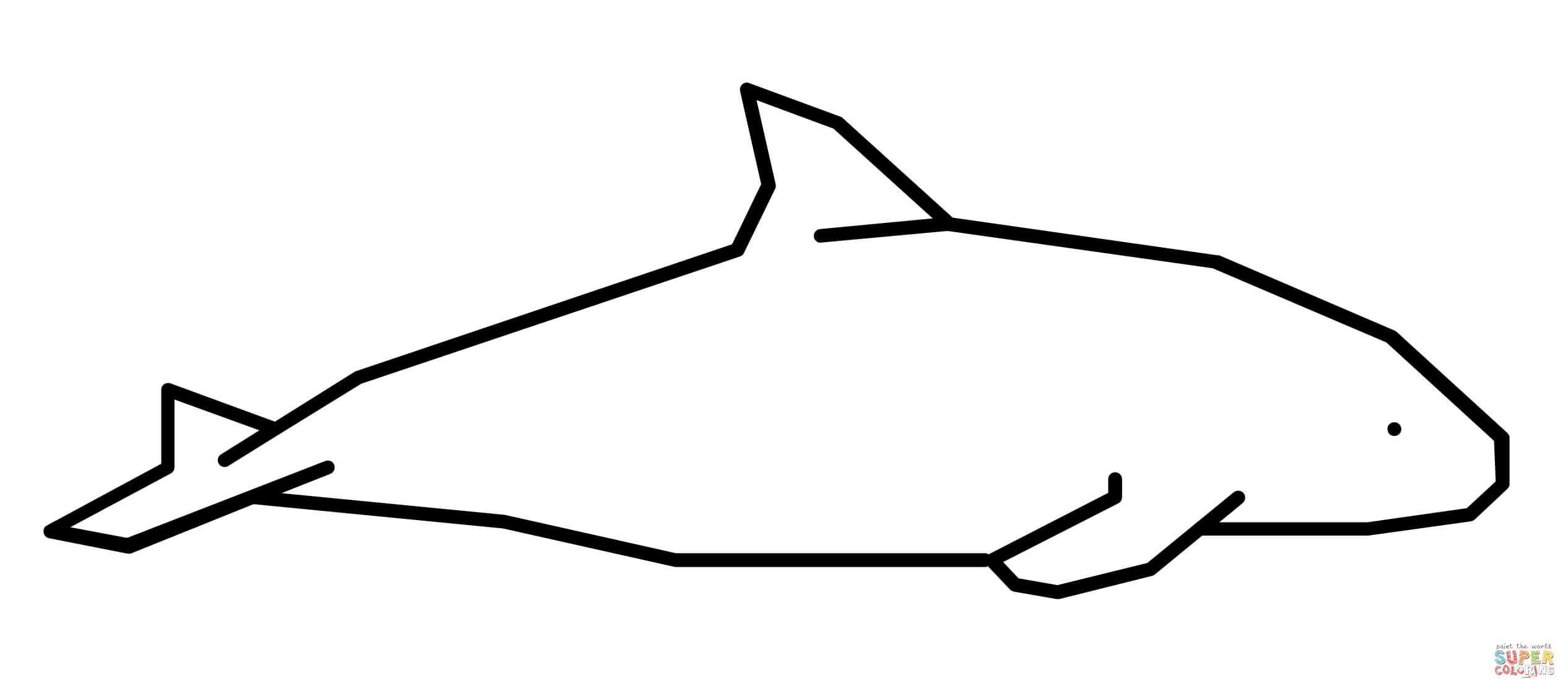 Vaquita coloring page free printable coloring pages