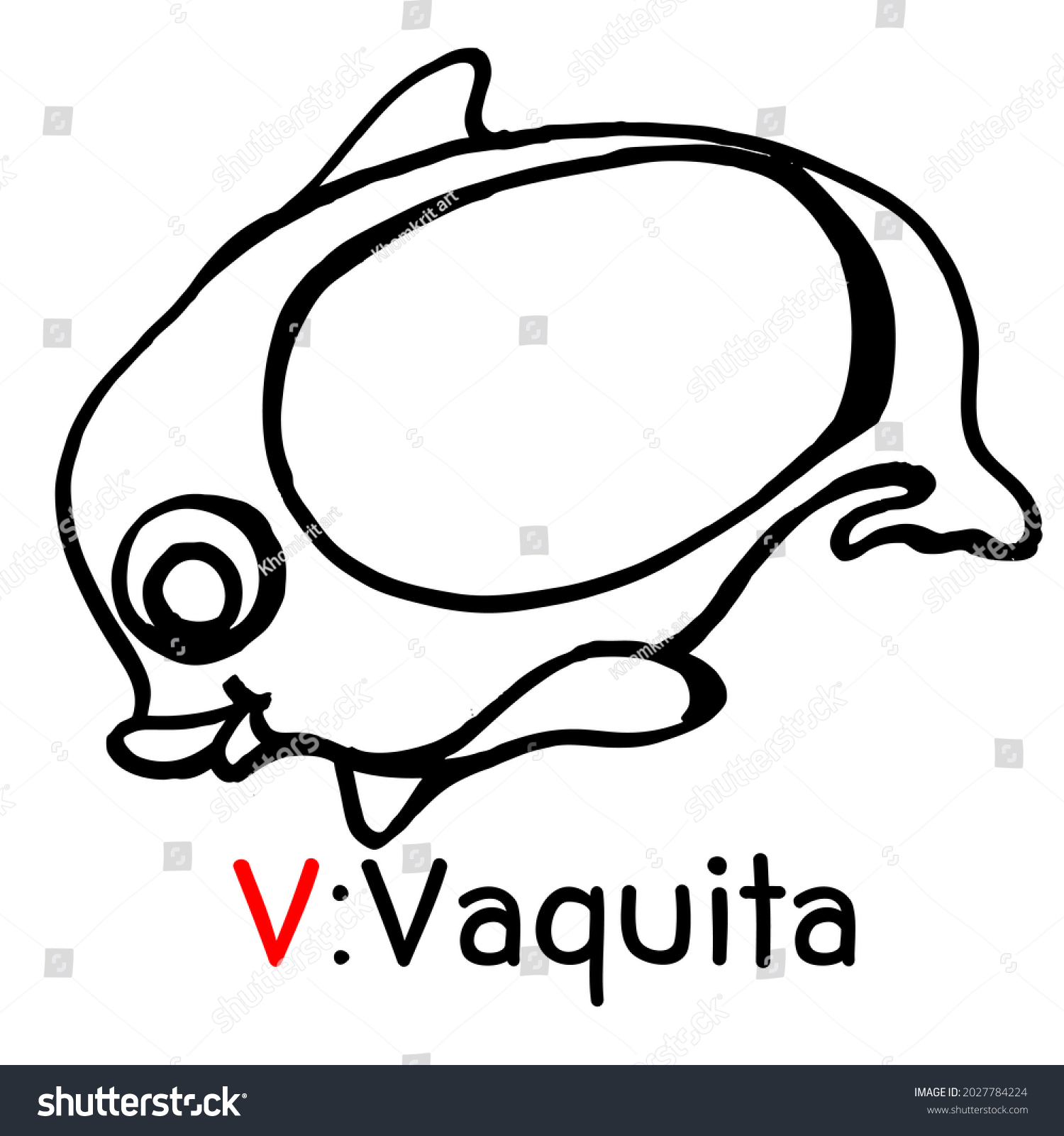 Hakuun vaquita cartoon animal coloring pages liittyvã kuvituskuva