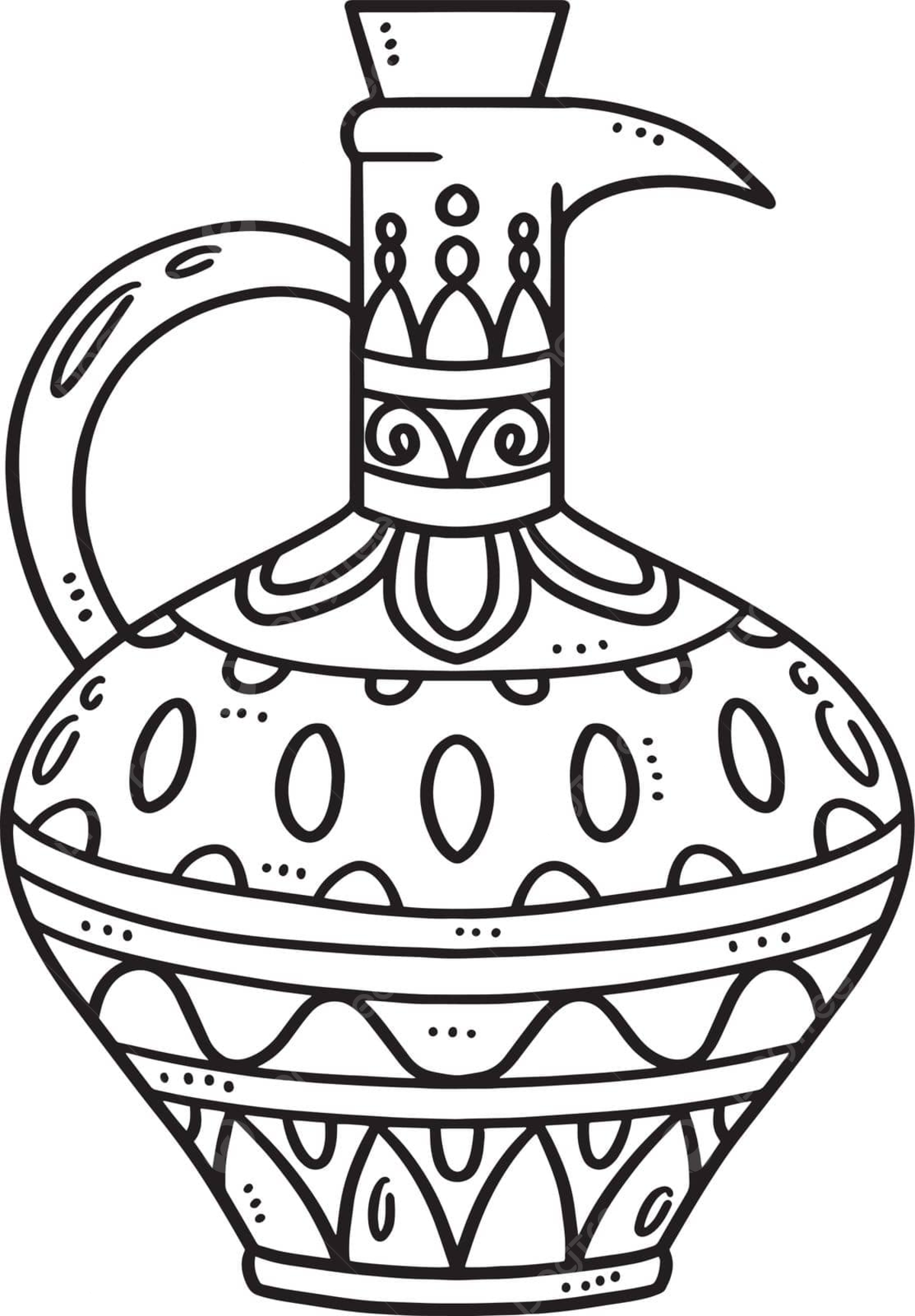 Greek vase isolated coloring page for kids illustration craft silhouette vector rat drawing ring drawing kid drawing png and vector with transparent background for free download