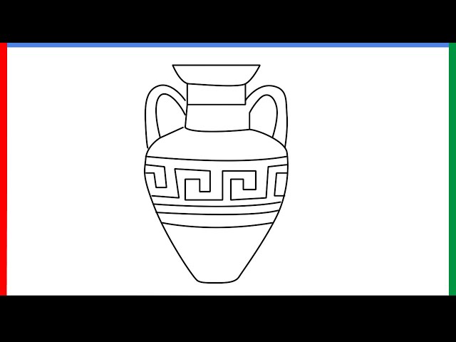 How to draw amphora emoji step by step for beginners