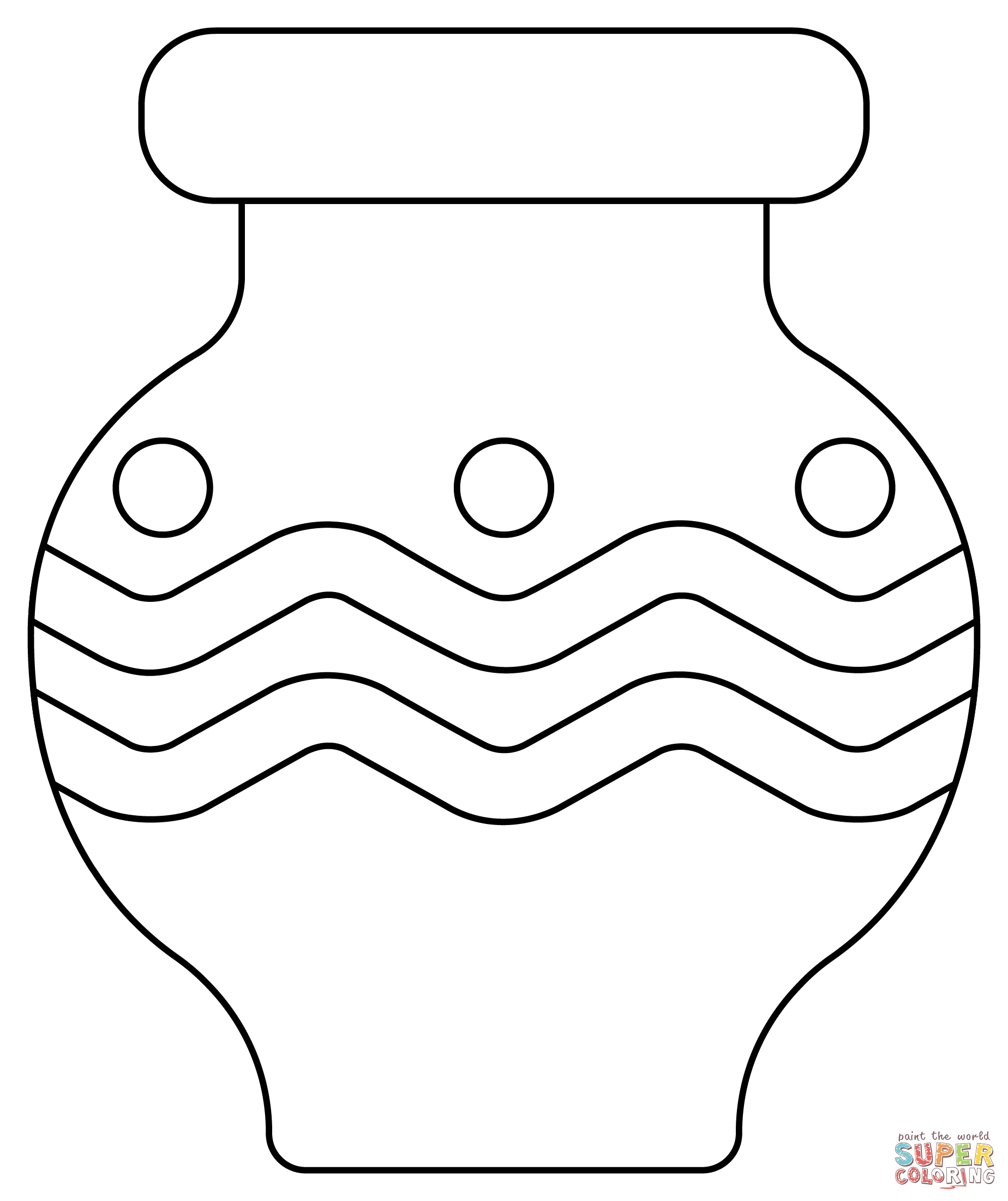 Vase coloring page free printable coloring pages