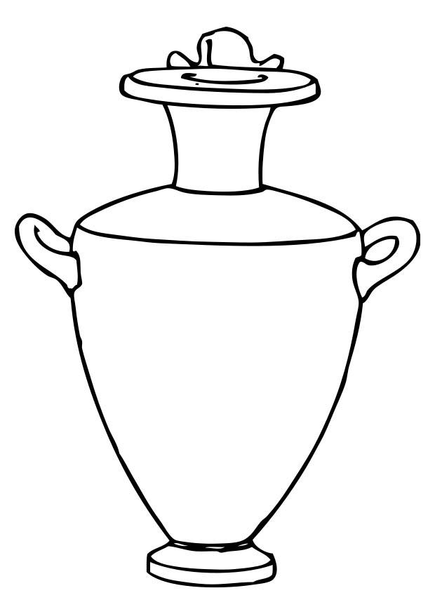 Coloring page amphora