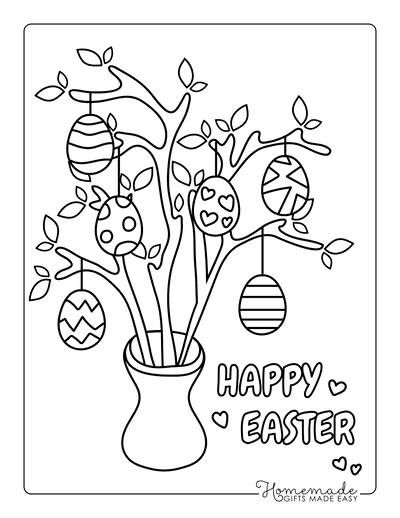 Free easter coloring pages for kids adults