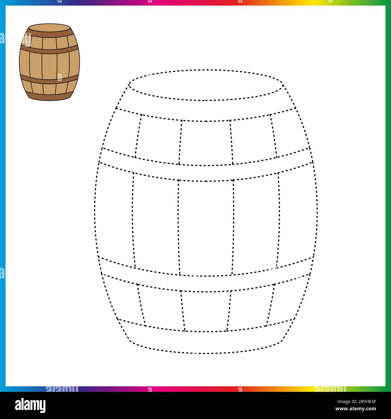 Vase connect the dots and coloring page worksheet