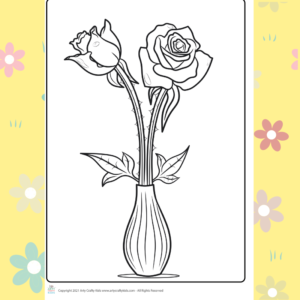 Flower coloring pages