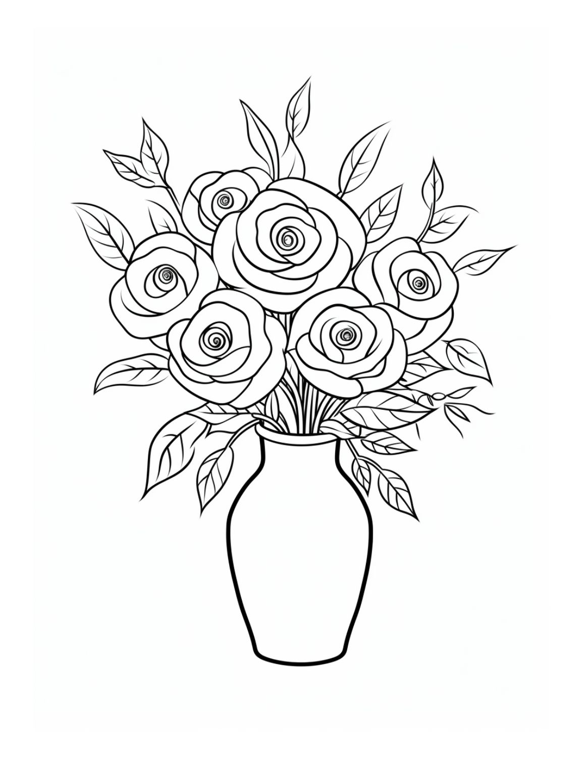 Free rose coloring pages for kids and adults to enjoy skip to my lou