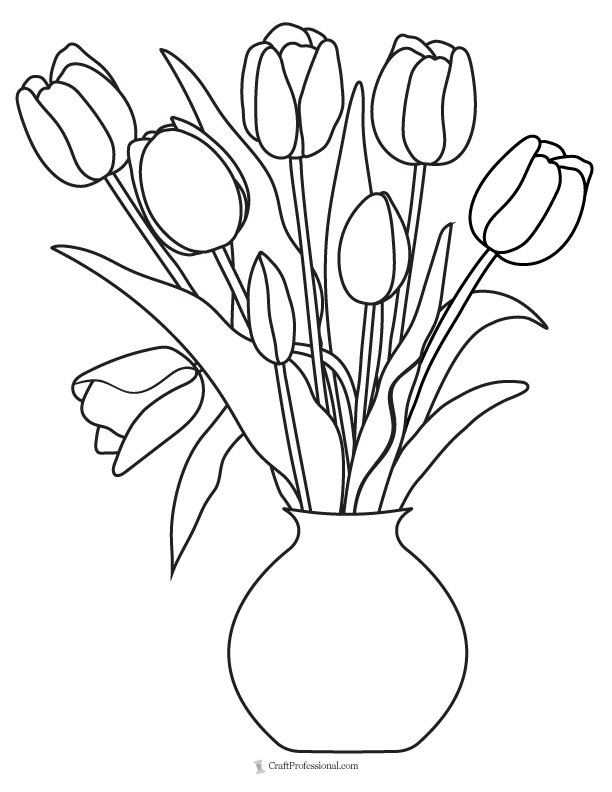 Flower coloring pages