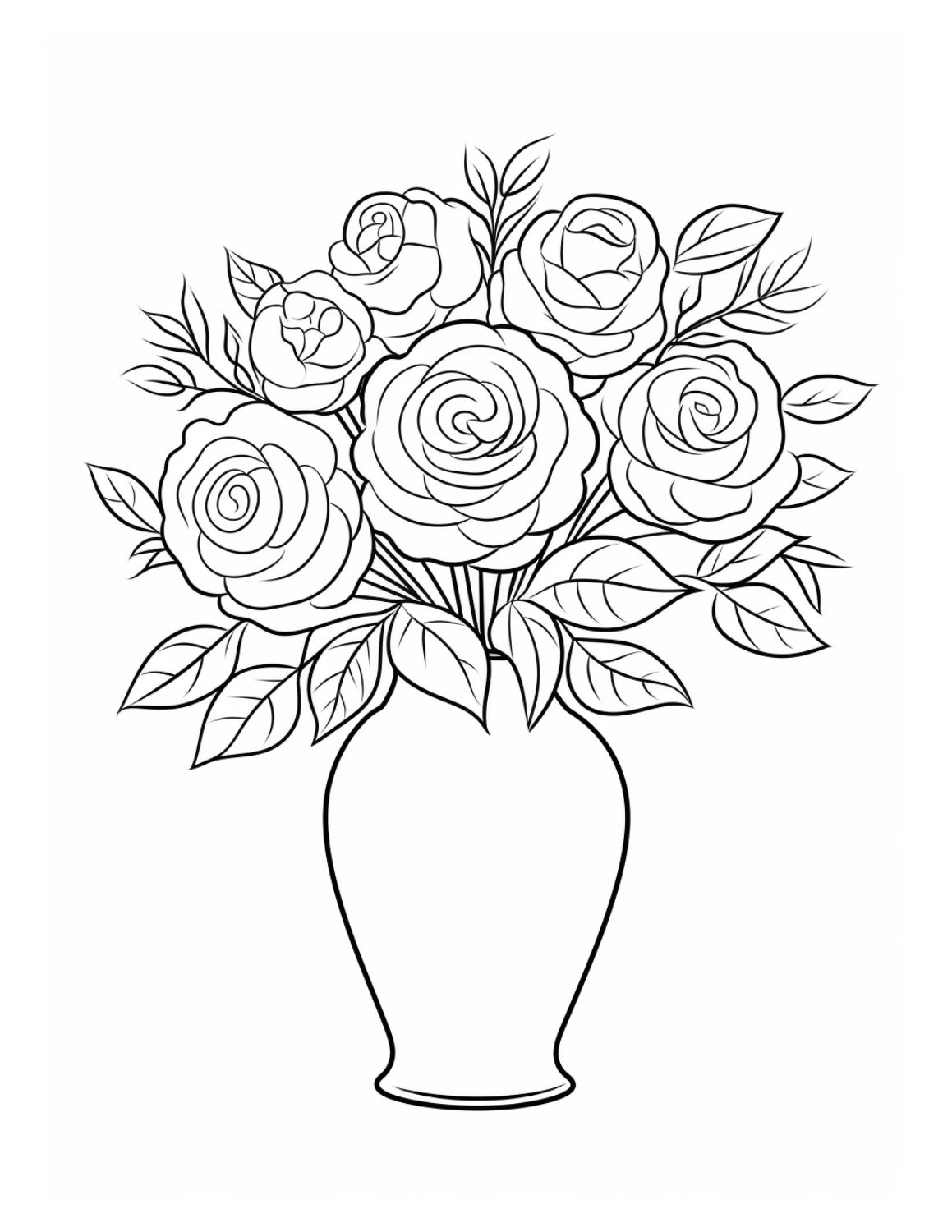 Free rose coloring pages for kids and adults to enjoy skip to my lou