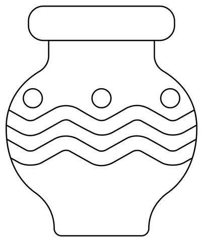 Vase coloring page free printable coloring pages