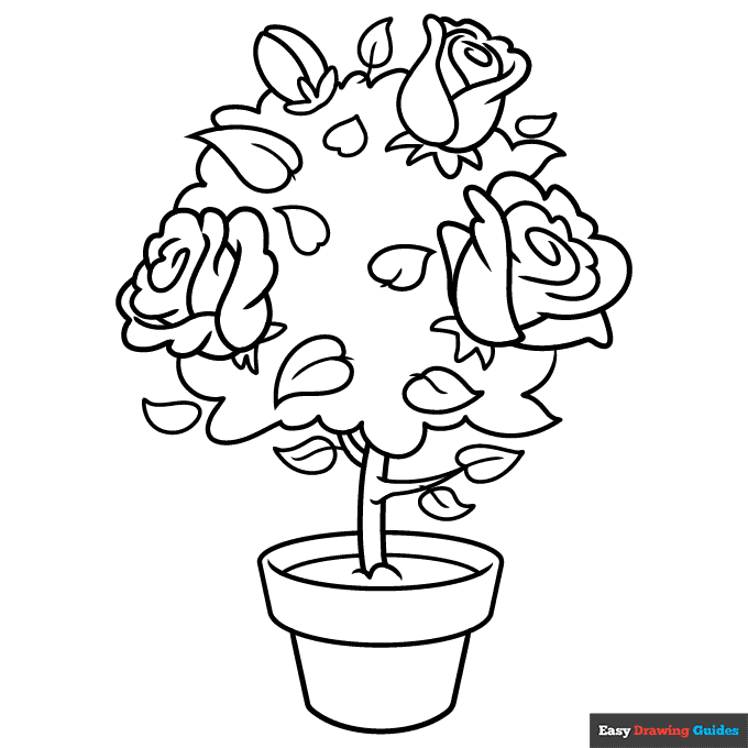 Free printable flower coloring pages for kids