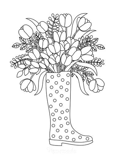 Free printable spring coloring pages for kids adults spring coloring pages spring coloring sheets flower coloring pages