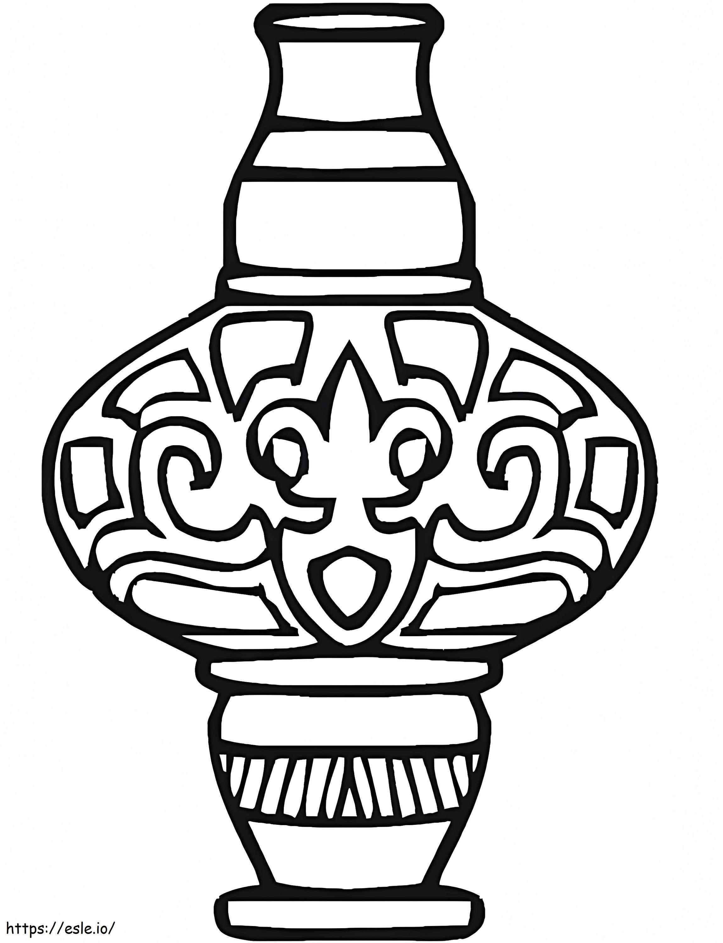 Free printable vase coloring page