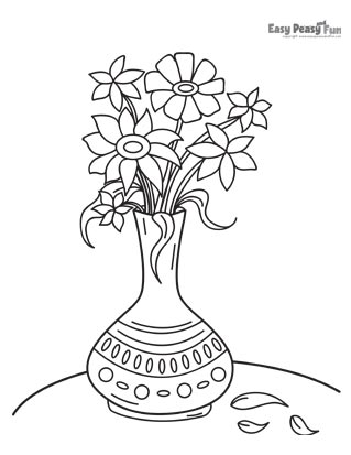 Flower coloring pages