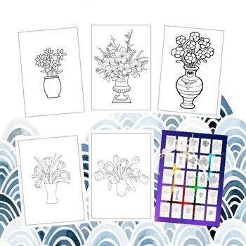 Explore our exquisite printable flowers in a vase coloring pages collection