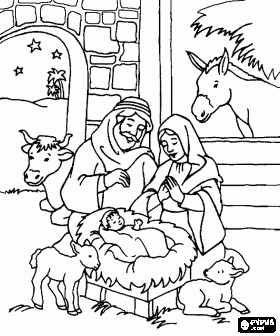 Nativity scene coloring pages nativity scene coloring book nativity scene printable colorâ pesees para colorear nacimiento para colorear jesus para colorear