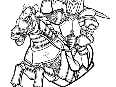 Vegas golden knight illustration by roberto orozco on