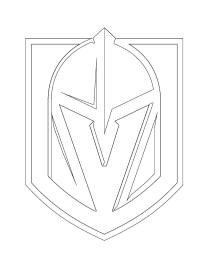 Colouring page vegas golden knights