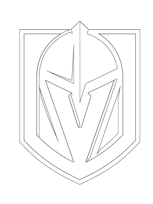 Vegas golden knights coloring page