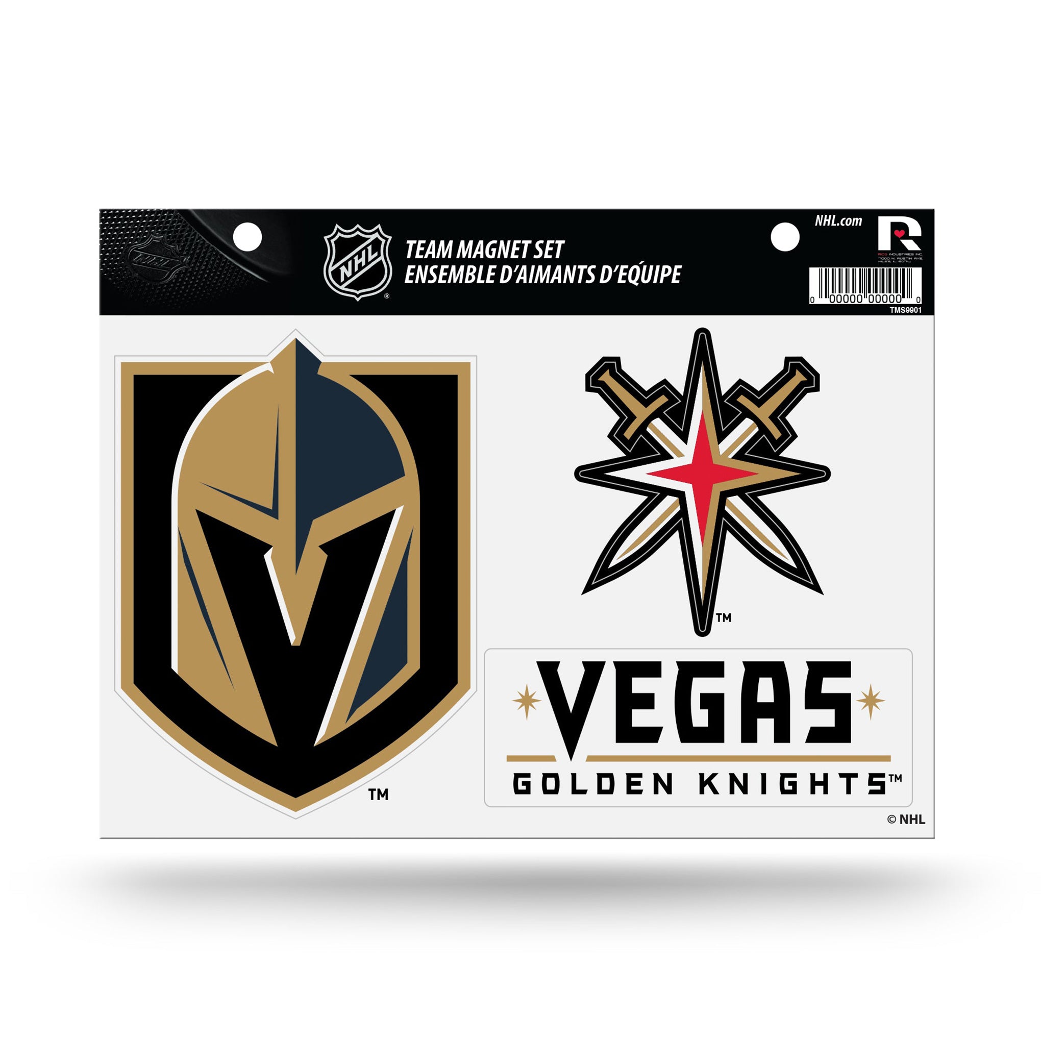 Nhl vegas golden knights team magnet set