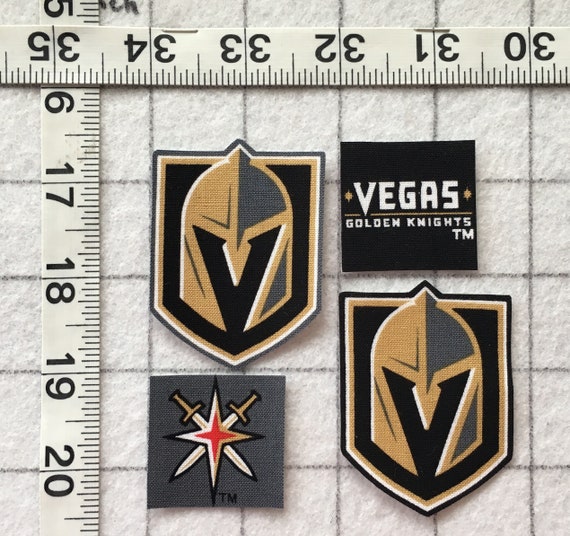 Las vegas golden knights nhl hockey logo iron