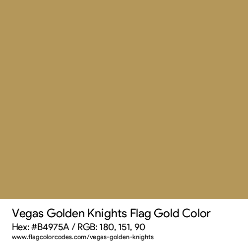 Vegas golden knights flag color codes