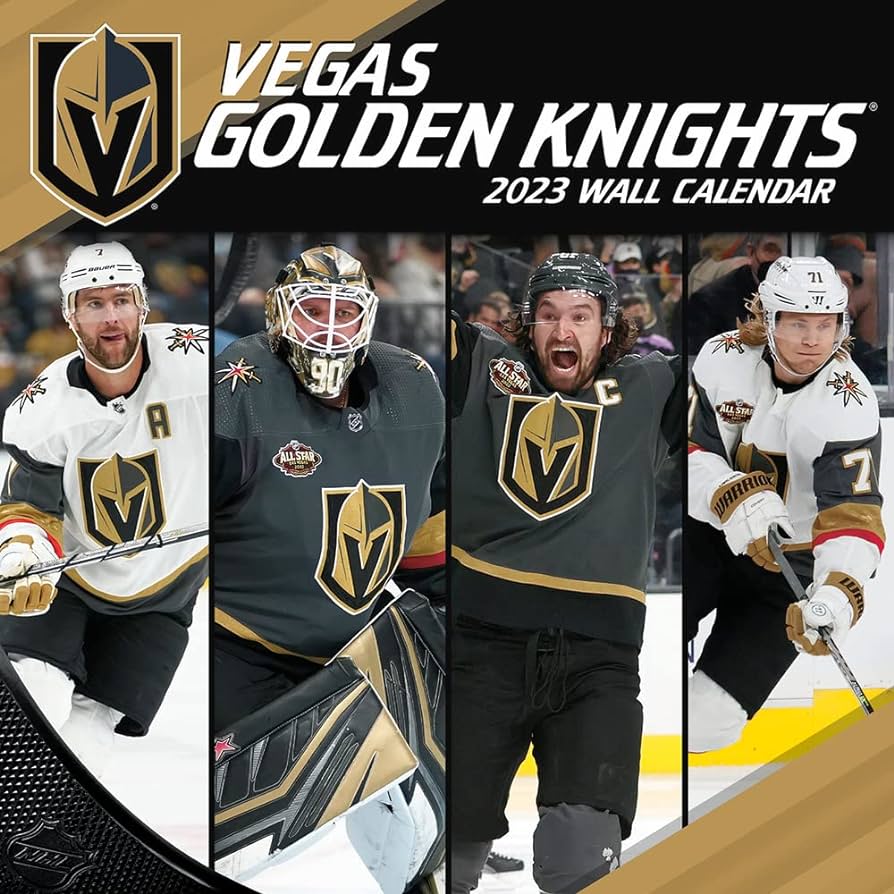 Turner sports vegas golden knights x team wall calendar office products