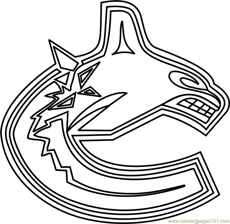 Vancouver nucks logo coloring pages vancouver nucks logo vancouver nucks coloring pages