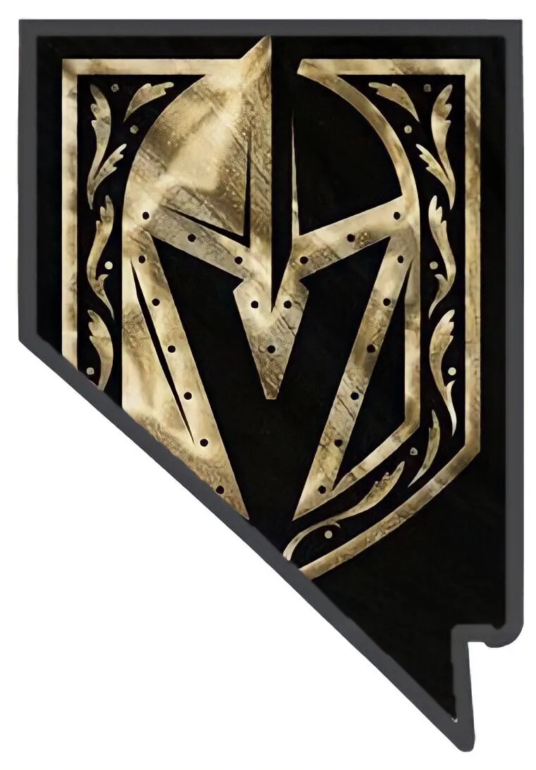 Las vegas golden knights sticker nevada state outline nhl hockey