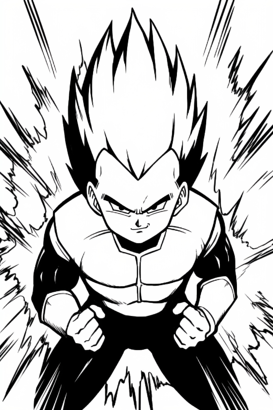 Vegeta coloring pages