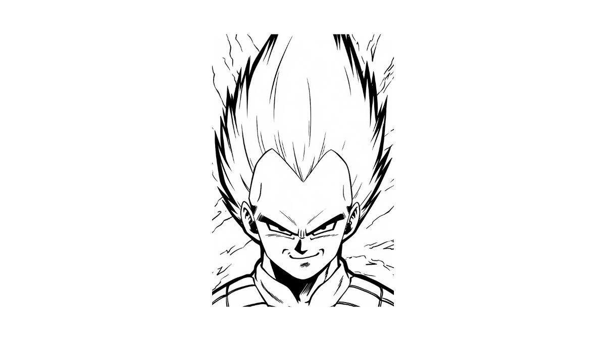 Vegeta coloring pages