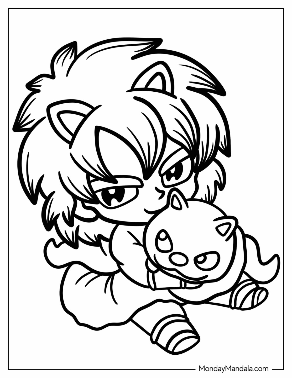 Broly coloring pages free pdf printables