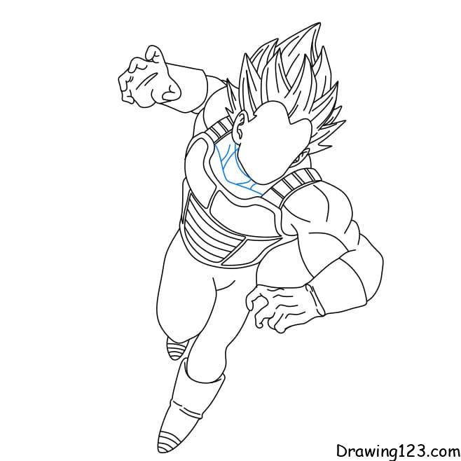 Vegeta drawing tutorial