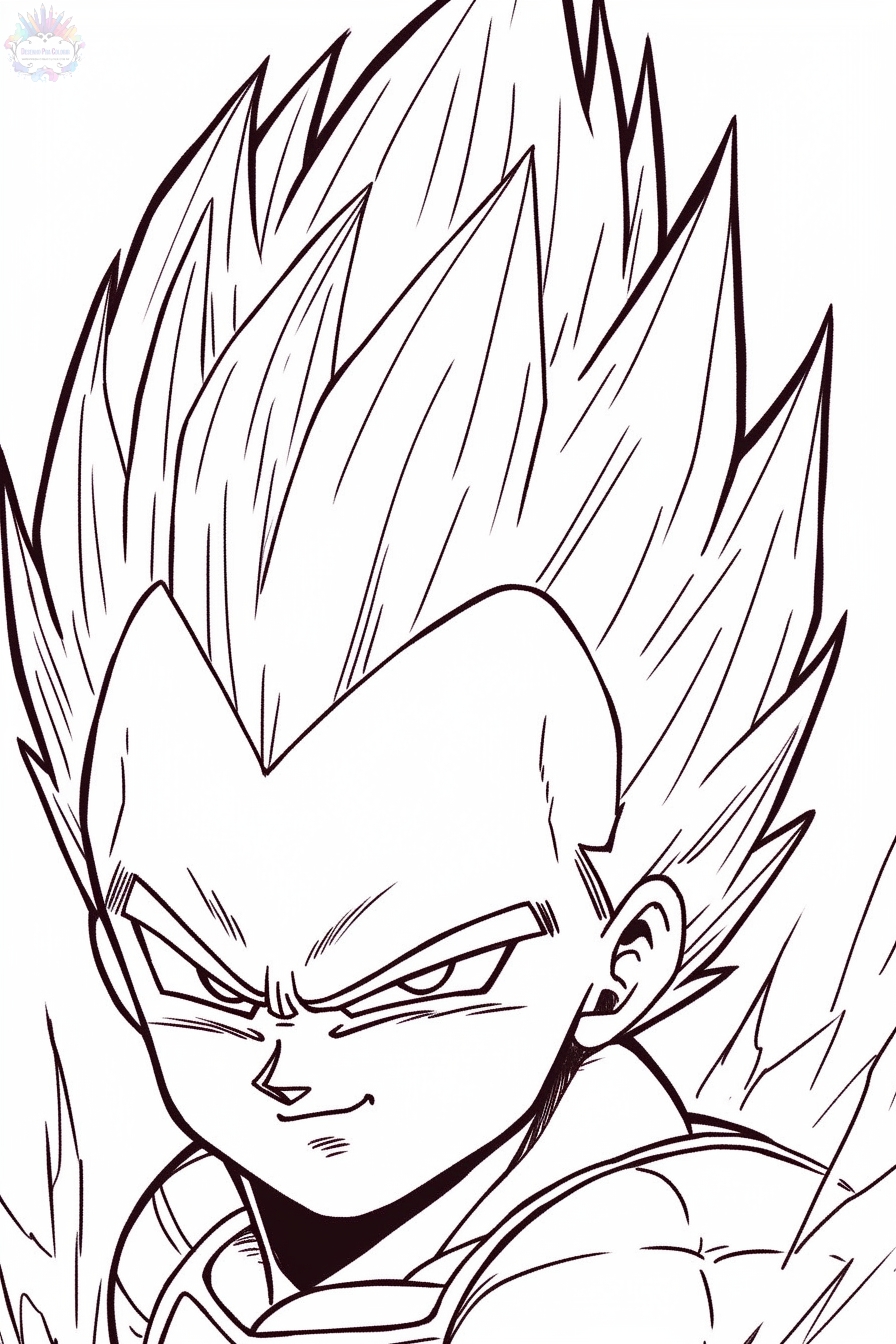 Vegeta coloring pages