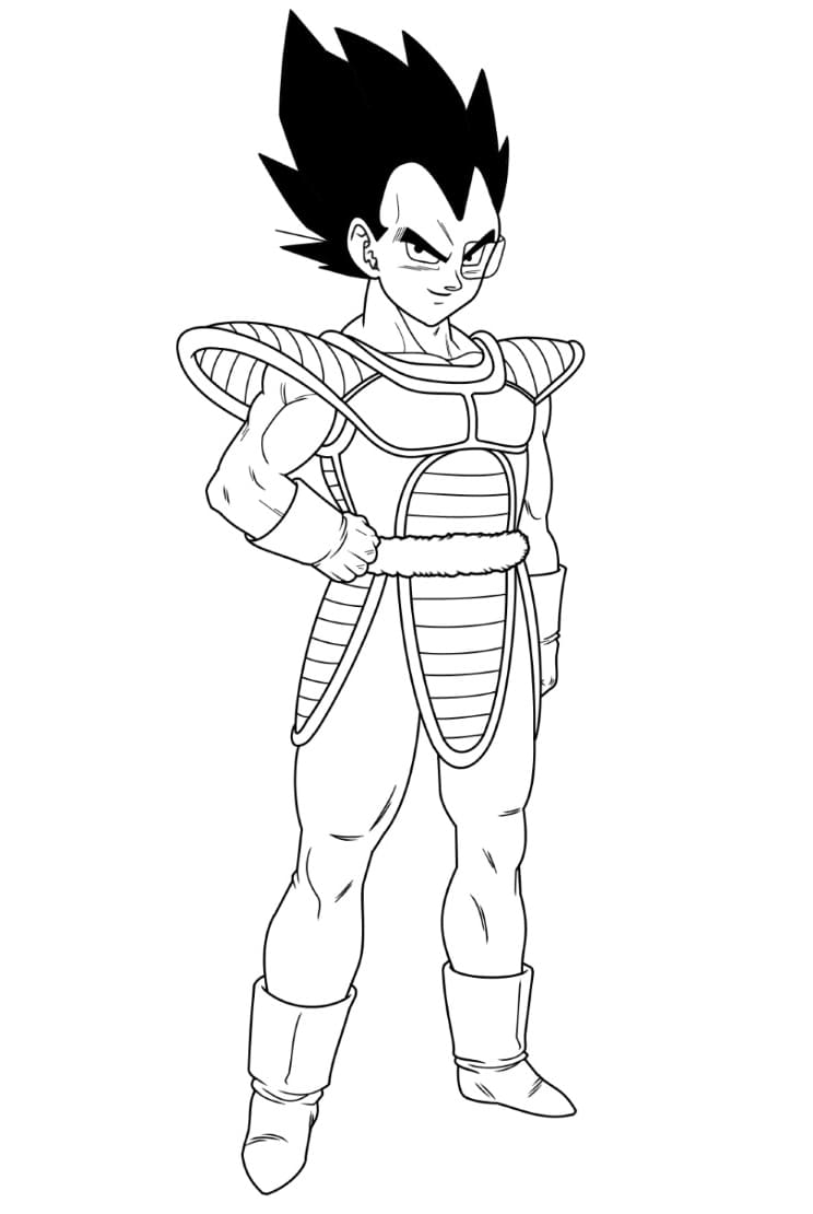 Vegeta coloring pages