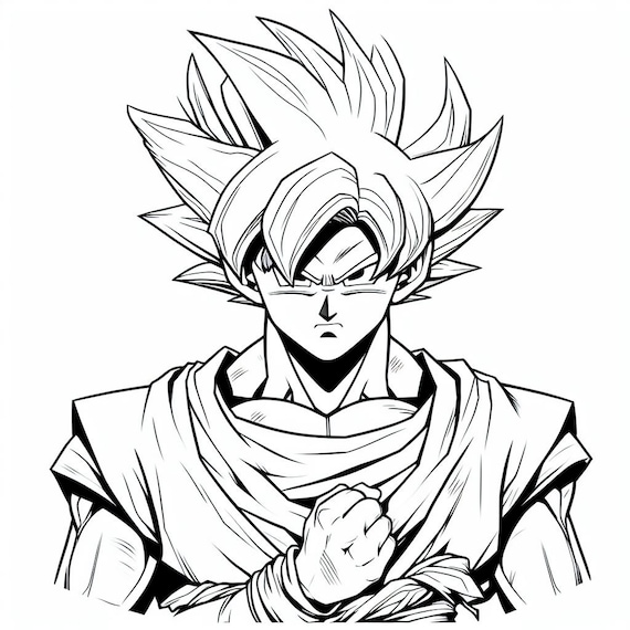 Goku coloring pages