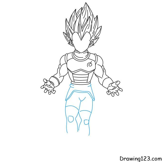 Vegeta drawing tutorial