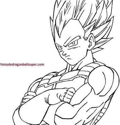 El ssj en dibujos para colorear de dragon ball z de vegeta