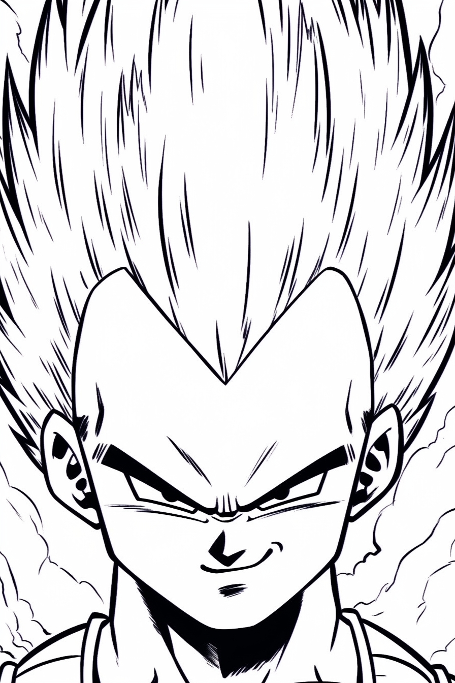 Vegeta coloring pages