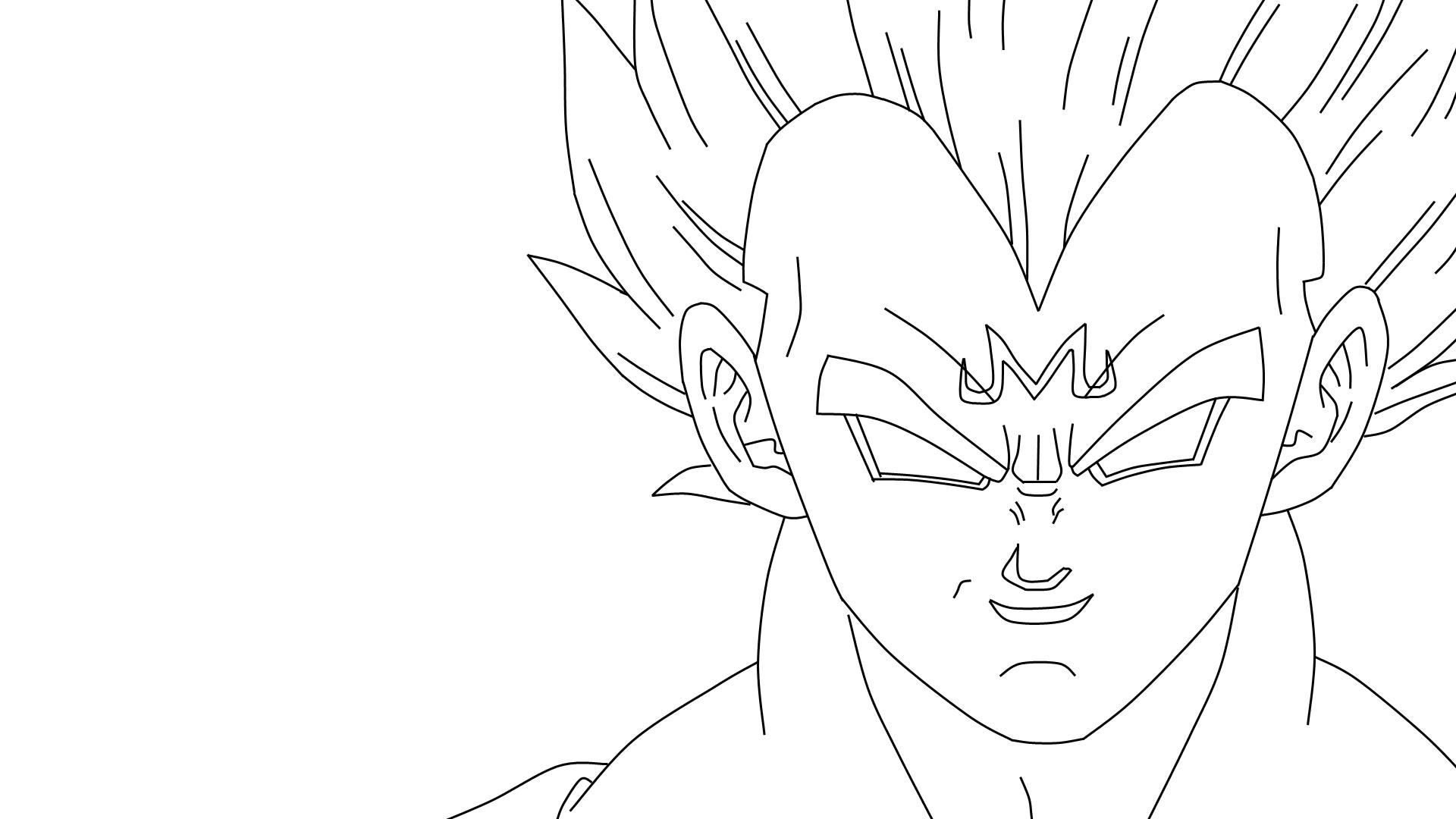 Majin vegeta p needs coloring by massergio on