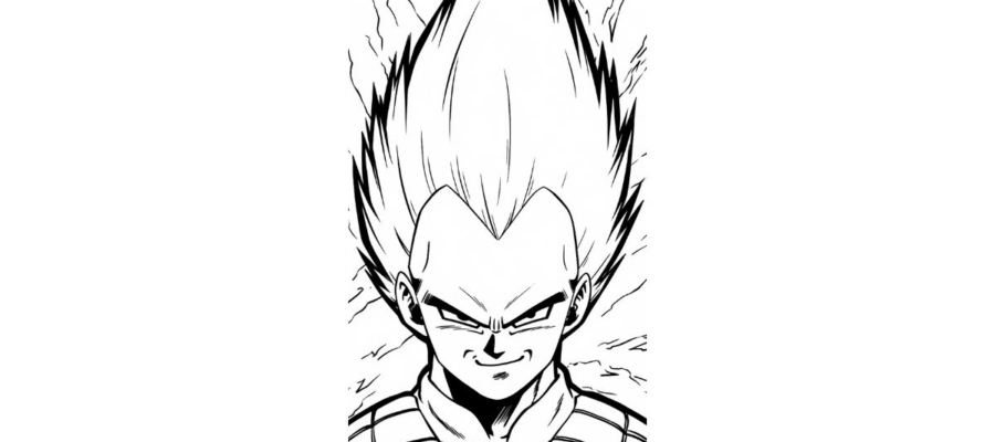 Vegeta coloring pages