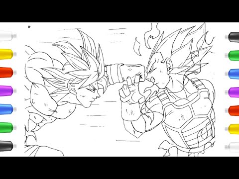 Dragon ball new coloring pages