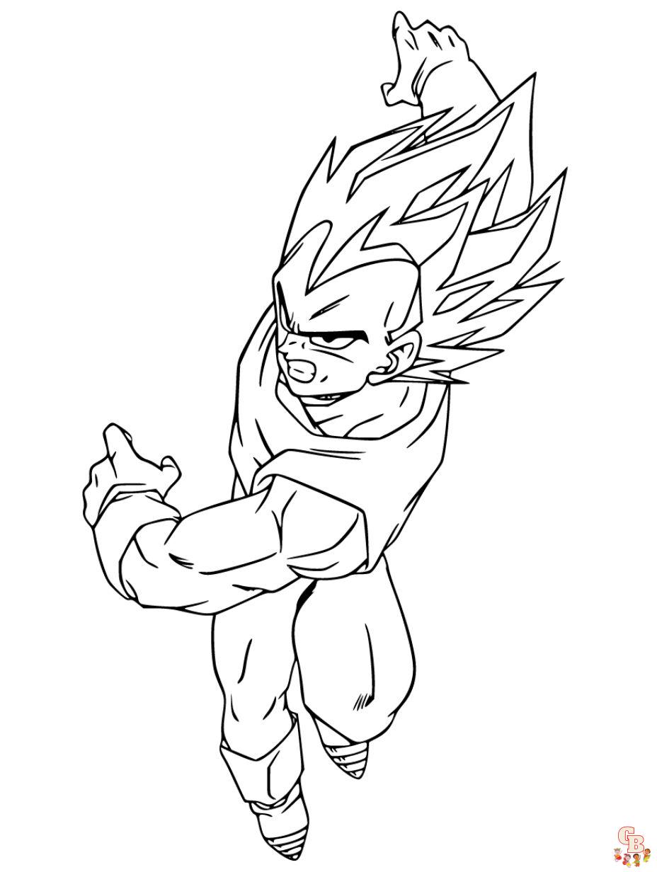 Dragon ball z coloring pages unleash your creativity