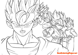 Dragon ball coloring pages