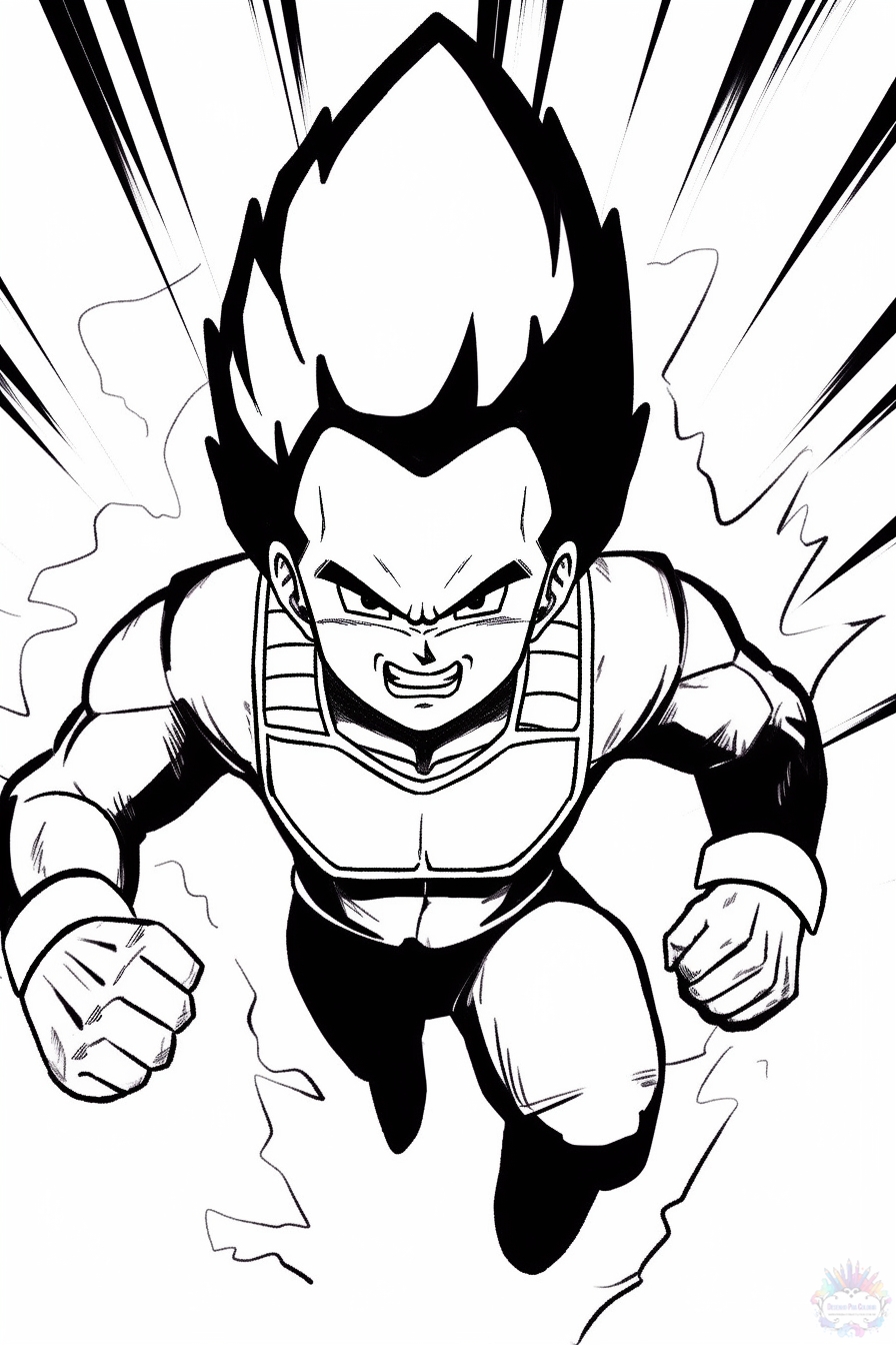 Vegeta coloring pages