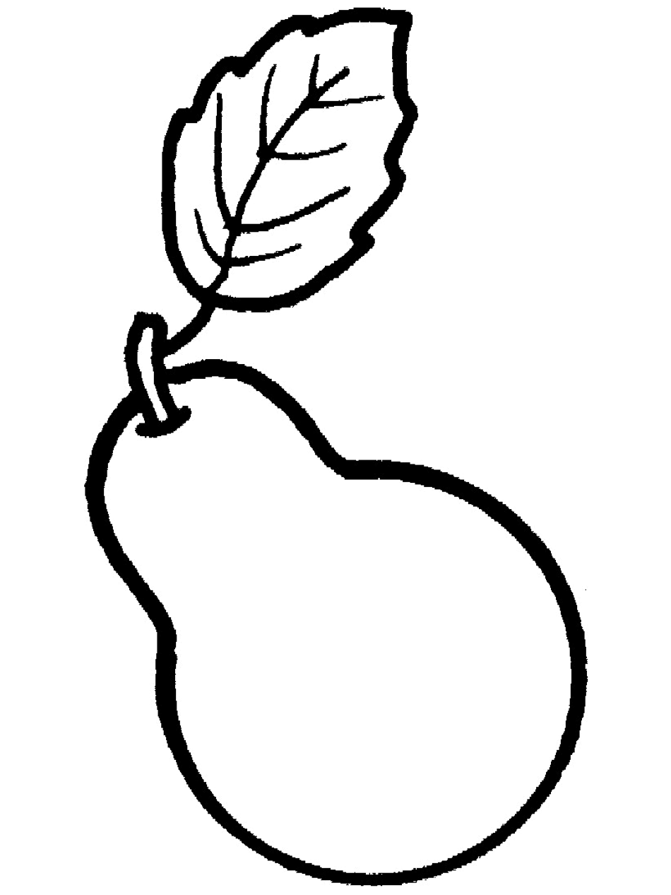 Fruit and vegetable coloring pages