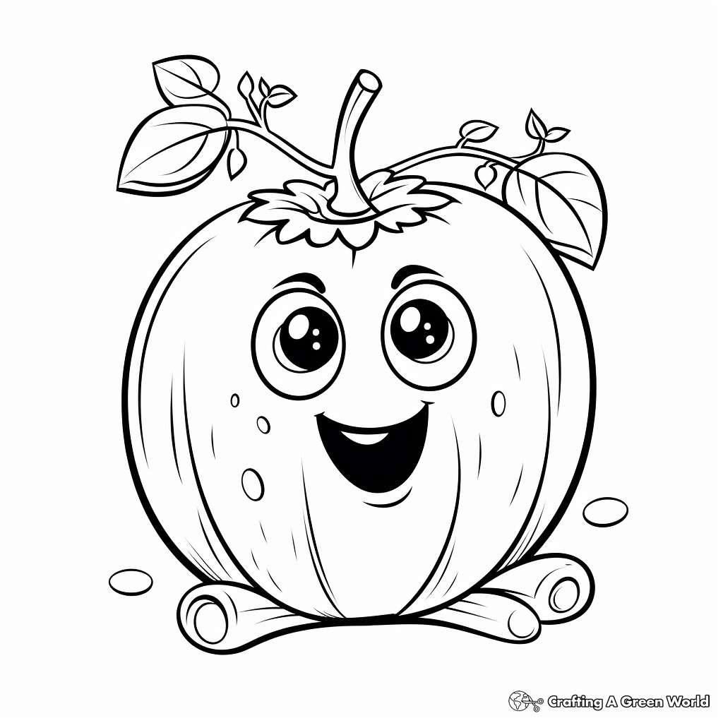 Vegetable coloring pages